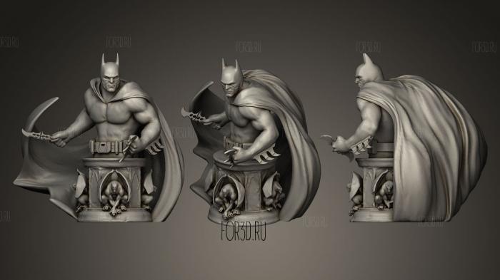 Бюст Бетмен 3d stl модель для ЧПУ